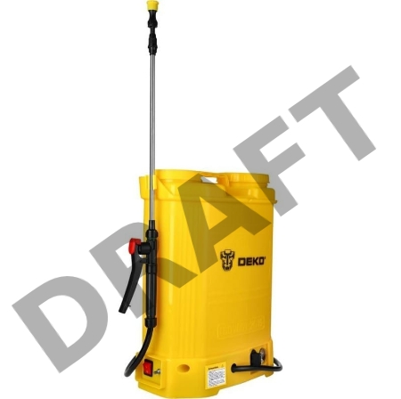 Опрыскиватель Deko DKSP10 16л желтый (065-0954)