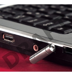 Микрофон Hama H-57151 миниатюрный для ноутбука 32 x 8 мм 3.5 мм Jack серебристый 