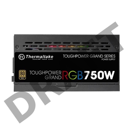 Блок питания Thermaltake Toughpower Grand RGB Sync (PS-TPG-0750FPCGEU-S), 750W, APFC, 80+ Gold, modular, синхронизация подсветки 
