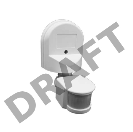 Датчик движения PMS-IR 008 1200Вт 180град. 12м IP44 WH JazzWay 5012899