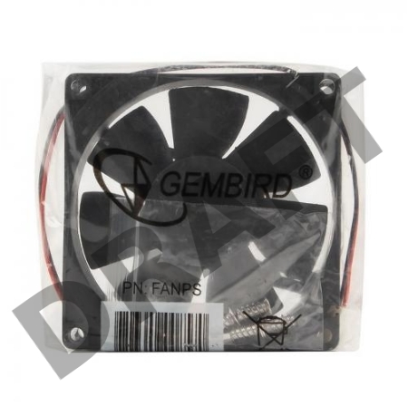 Вентилятор Gembird  80x80x25mm (узкий разъем 2 pin)FANPS