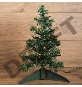 Елочка высота 30см, питание от USB, зеленая