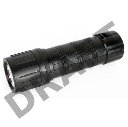 Фонарь 7102-ТН (черн. 1LED 1 реж 2XR03 ; блист-пакет) Ultraflash 11788