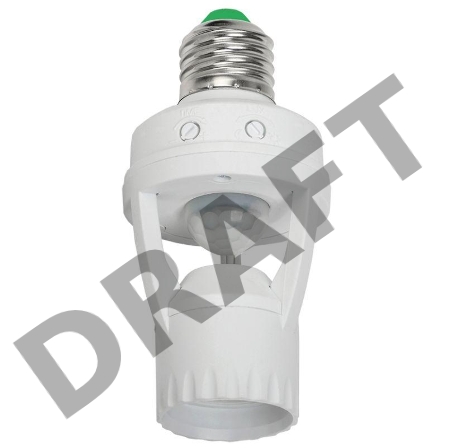 Датчик движения ДД 045 E27 60Вт угол обз. 360град. 6м IP20 бел. ИЭК LDD10-045-60-001