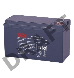 Батарея Powercom PM-12-7.0 (12V 7.0Ah)клемма T2(250)/T1(187)