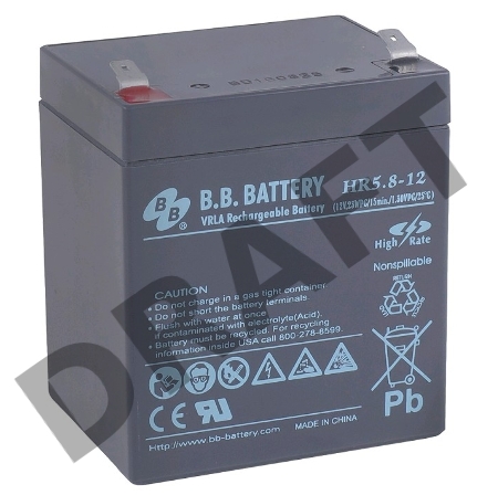 Батарея B.B.Battery HR 5.8-12 (12V 5.8Ah)