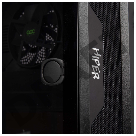 Корпус Hiper DCB черный без БП ATX 1x120mm 1x140mm 1xUSB2.0 1xUSB3.0 audio bott PSU