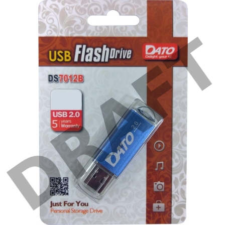 Флеш Диск Dato 64Gb DS7012 DS7012B-64G USB2.0 синий