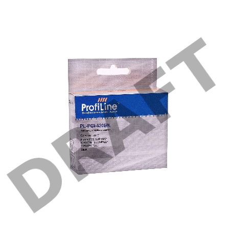 Картридж PL-PGI-520BK для принтеров Canon Pixma IP3600/IP4600/MP540/MP550/MP620/MP630/MP980 с чипом водн ProfiLine