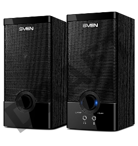 Колонки SVEN SPS-603 черный {USB-порт ПК, ноутбука или адаптер 5V DC}