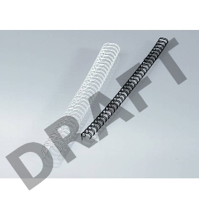 Пружины для переплета металлические Fellowes d=10мм61-80лист белый (100шт) Wire Comb 3:1