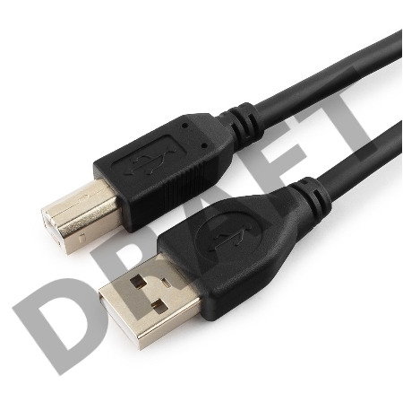 Кабель Gembird/Cablexpert  CCF2-USB2-AMBM-15 USB 2.0 Pro Кабель  , AM/BM, 4.5м, экран,2феррит.кольца, черный, пакет