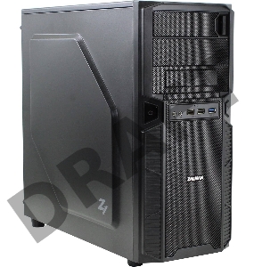 Корпус Zalman Z1 <Middle Tower, ATX,micro-ATX, без БП, размеры 199(Ш)х432(В)х457(Г)мм, черный, 5.25 х2 (внешний), 3.5х4 и 2.5х1 (внутренние), 120мм вентиляторы спереди и сзади, USB 3.0. и 2.0>