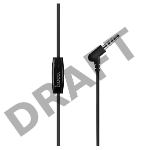 Проводные наушники-вставки с микрофоном Hoco M19 Black