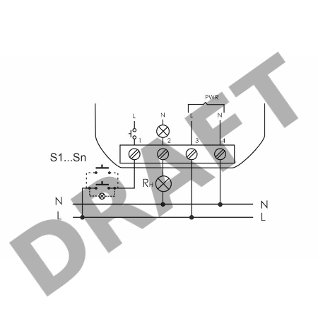 Реле импульсное BIS-402 (для установки в монтажную коробку 230В 8А 1Z IP40) F&F EA01.005.002