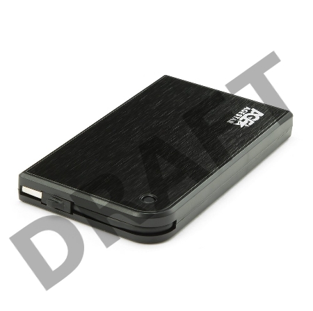 Внешний корпус для HDD/SSD AgeStar 3UB2A14 SATA II пластик/алюминий черный 2.5
