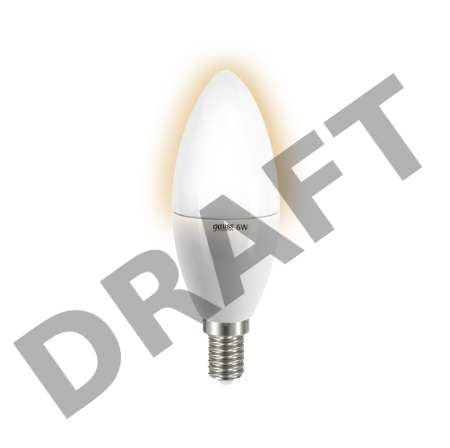 Лампа GAUSS LED Elementary Candle 6W E14 2700K Арт. LD 33116