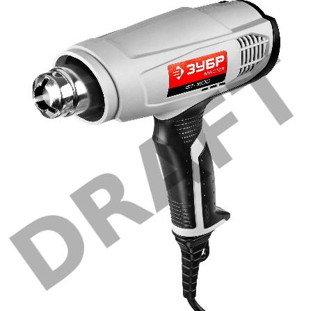 Фен технический ЗУБР ФТ-1600  мастер. слюдяной изолятор насадки 2 режима 350град/350л/мин
