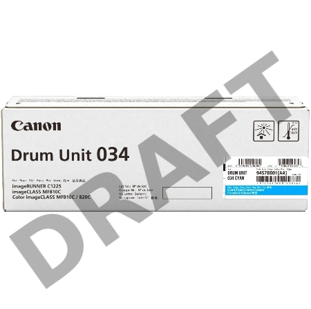 Фотобарабан Canon C-EXV034C cyan голубой, 34000 стр, для iR C1225/iF