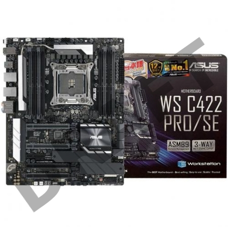 Материнская плата для рабочих станций MB ASUS WS C422 PRO/SE Socket 2066 Core™ X-Series Processors, 8xDIMM, Max. 512GB, DDR4 LR-DIMM, 2xPCIe 3.0 x16 (x16 mode), 2xPCIe 3.0 x16 (x8 mode), 1xPCIe 3.0 x4, Intel® I210-AT (2xGbt LAN), 6xSATA 6Gb/s ports +1xM.2