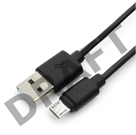 Кабель USB 2.0 Pro Гарнизон GCC-mUSB2-AMBM-1.8M, AM/microBM 5P, 1.8м, черный, пакет