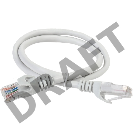 Шнур коммутационный кат. 5Е UTP 0,5м серый GENERICA