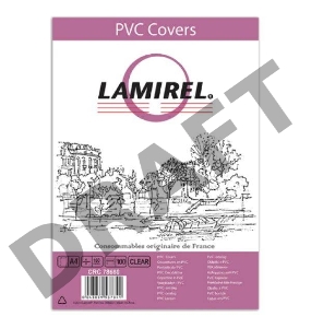 Обложки для переплёта Lamirel LA-78680 A4 прозрачный (100шт)