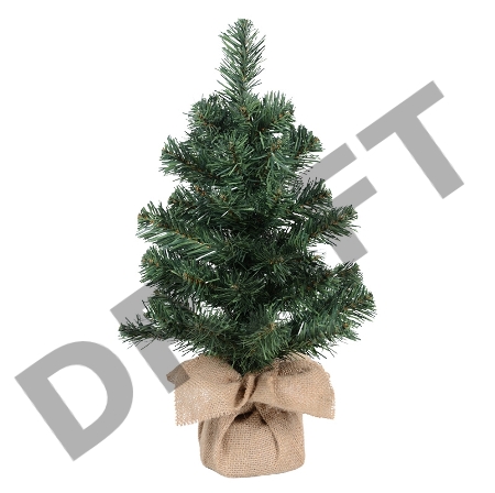 Елочка 45см в плетеном мешочке, ПВХ