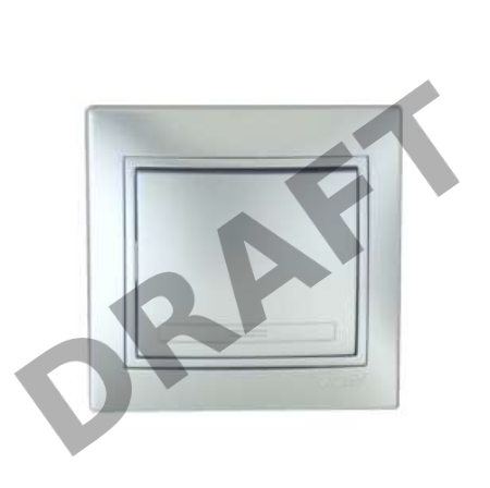 Выключатель 1-кл. СП Мира 10А IP20 метал. сер. LEZARD 701-1010-100