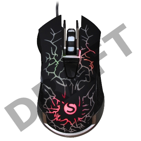 Мышь SunWind SW-M705G черный оптическая (3600dpi) USB для ноутбука (6but)