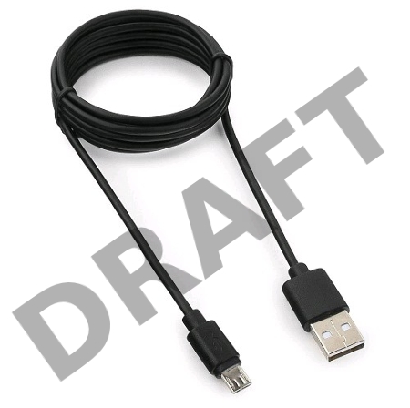 Кабель USB 2.0 Pro Гарнизон GCC-mUSB2-AMBM-1.8M, AM/microBM 5P, 1.8м, черный, пакет