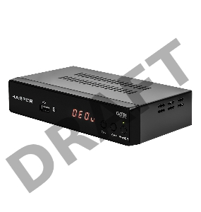 Ресивер DVB-T2 HARPER HDT2-5010,  черный