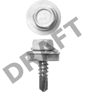 Саморезы СКМ кровельные, RAL 9003 белый, 25 x 5.5 мм, 420 шт, для металлических конструкций, ЗУБР Профессионал