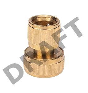 Коннектор латунный, быстросъемный, для шланга 3/4 Четыре Сезона