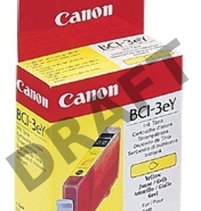 Картридж струйный BCI-3eY (4482A002), для Canon i550/i850/S400/S450/S500/S600/S4500/S6300/BJC-3000/6000 series, Желтый(Yellow), 310 стр.