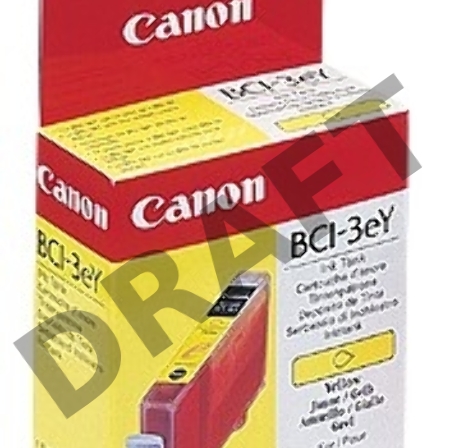 Картридж струйный BCI-3eY (4482A002), для Canon i550/i850/S400/S450/S500/S600/S4500/S6300/BJC-3000/6000 series, Желтый(Yellow), 310 стр.
