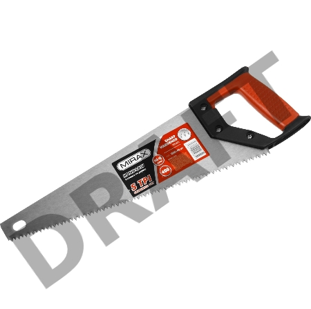 Ножовка по дереву (пила) MIRAX [1502-40_z01] Universal 400 мм, 5 TPI, рез вдоль и поперек волокон, для крупных и средних заготовок