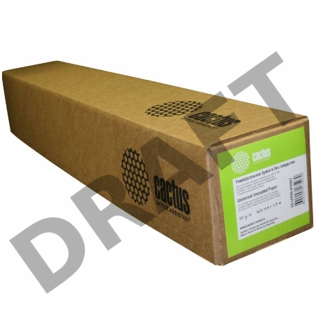 Универсальная бумага Cactus CS-LFP80-420457 для плоттеров без покр 16.5”,420ммх45,7м. 80 г/кв.м втулка 50,8мм (2”)