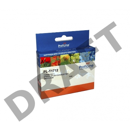 Картридж PL-T1712 для EPSON XP-33/103/203/207/303/306/313/406 экономичный повышенной емкости Cyan водн ProfiLine