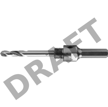 Переходник ЗУБР 29516  державка ПРОФИ для коронки твердоспл.резцы d>22мм HEX сверло HSS 8х100мм