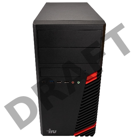 Компьютер  IRU Office 310H5SM MT i5 11400 (2.6) 16Gb 1Tb SSD256Gb UHDG 730 Free DOS GbitEth 400W черный