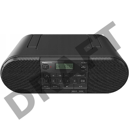 Аудиомагнитола Panasonic RX-D550E-K черный 20Вт CD CDRW MP3 FM(dig) USB BT