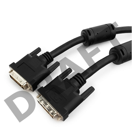 Кабель DVI-D single link Gembird/Cablexpert , 19M/19M, 4.5м, черный, экран, феррит.кольца, пакет (CC-DVI-BK-15)