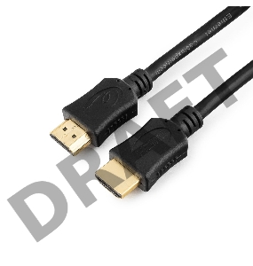 Кабель HDMI Gembird/Cablexpert , 1.8м, v1.4, 19M/19M, серия Light, черный, позол.разъемы, экран (CC-HDMI4L-6)