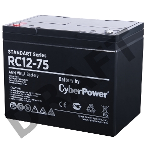 Аккумуляторная батарея SS CyberPower RC 12-75 / 12 В 75 Ач Battery CyberPower Standart series RC 12-75 / 12V 75 Ah