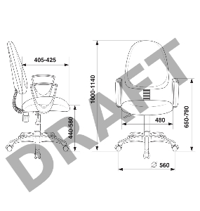 Кресло Бюрократ CH-1300N/3C06 синий Престиж+ 3C06