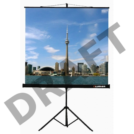 Экран на треноге Lumien 160x160см Eco View LEV-100105 1:1 напольный рулонный