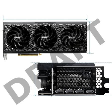 Видеокарта Palit RTX4070Ti GAMEROCK OC NVIDIA  12Gb 192 GDDR6X 2310/21000 HDMIx1 DPx3 HDCP Ret
