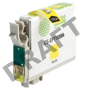 Картридж струйный Cactus CS-EPT0734 желтый для Epson Stylus С79/ C110/ СХ3900/CX4900/CX5900 (11,4ml)