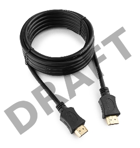 Кабель HDMI Gembird/Cablexpert, 3.0м, v1.4, 19M/19M, серия Lihgt, черный, позол.разъемы, экран (CC-HDMI4L-10)